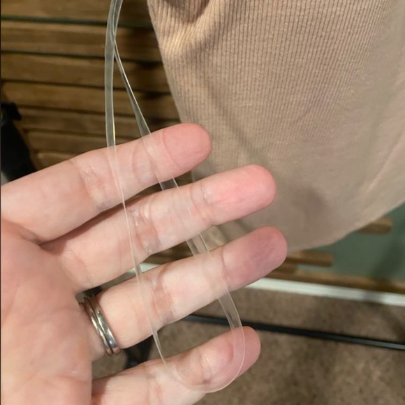 Spaghetti strap tank with built in bra - Picture 5 of 7